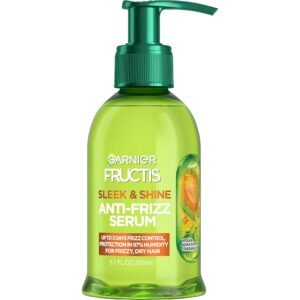 Garnier Fructis Glossy & Shine Anti-Frizz Serum with Argan Oil for Frizzy, Dry Hair, 5.1 Fl Oz, Single Bottle (Packaging Could Range)