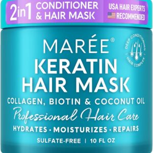 MAREE Deep Conditioning Hair Masks for Broken Hair – Keratin Remedy Conditioner for Hydration, Restore, and Development of Dry, Broken Hair