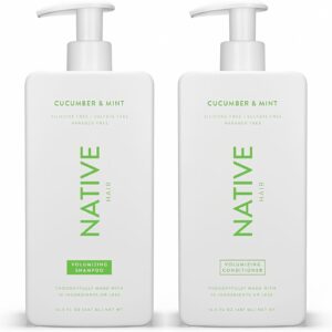 Native Shampoo and Conditioner with Naturally Sourced Substances | Appropriate for All Hair Sorts, Together with Colour-Handled and Broken Hair, Sulfate and Dye-Free – Cucumber &…