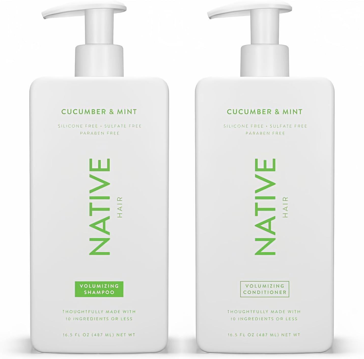 Native Shampoo and Conditioner with Naturally Sourced Substances | Appropriate for All Hair Sorts, Together with Colour-Handled and Broken Hair, Sulfate and Dye-Free – Cucumber &…